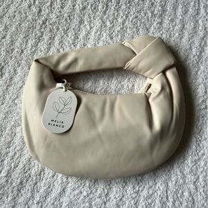 Melie Bianco Cream Clutch